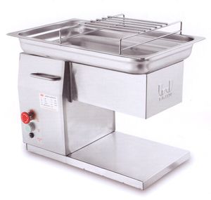 무료 배송 자동 QH 고기 슬라이서, 식당 고기 절단기, 500kg/hr, 공급 220V 및 110V 육류 절단기, 대형 톤