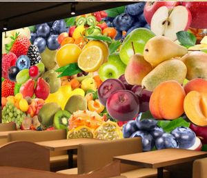 Papel de parede moderno para sala de estar Fruta mural da parede 3d papel de parede 3d papéis de parede para tv cenário