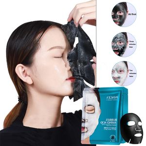 Изображения Марка Уход за кожей лица Moisture Bubble маска маска для лица Аминокислота Deep Purifying Bamboo уголь черный Уход за лицом