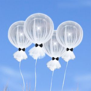 18 дюймов 4шт тюль пузырь воздушные шары для День рождения свадьба Валентина украшения
