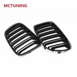 Glossy Black Dual Line Front Kidney Grille For X1 E84 F48 X3 X4 F25 F26 X5 X6 E70 E71 F15 F16 Mesh Grill