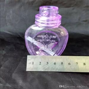 La nuova bottiglia d'acqua acrilica a farfalla, bong di vetro all'ingrosso Bruciatore a nafta Tubi di vetro Tubi di acqua Tubo di vetro Impianti petroliferi Fumatori Spedizione gratuita