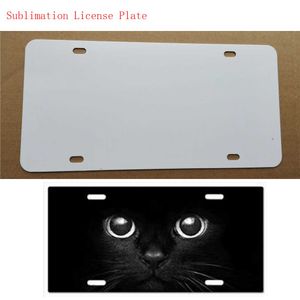 Neuer Stil Sublimationsrohling Metall Auto Nummernschild Artikel Produkt Hot Heart Transferdruck DIY benutzerdefinierte Verbrauchsmaterialien 29,5 * 14,5 cm