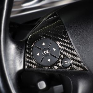 Accessories Stickers For mercedes W204 C class Carbon Fiber car modification interior button Steering Wheel car buttons covers