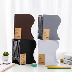 Wholesale simple bookends for sale - Group buy Simple Nature Style Decorative folding Metal Iron Bookend Holder Stand Desk Nonskid Adjustable Bookends Desk Organizers