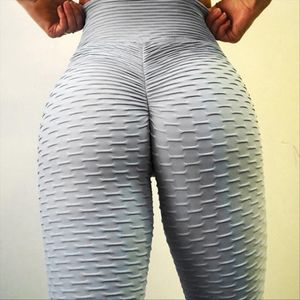 E-Baihui 2021 Spor Tayt Kadınlar Fit Yüksek Bel Pantolon Push Up Yoga Pantolon Jakarlı Spor Legging Koşu Pantolon Kadın Sıkı Pantolon