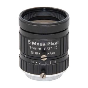 専門の低歪みの5mp 16mm CマウントレンズF1.6 HDカメラのためのCCTV産業マシンビジョン