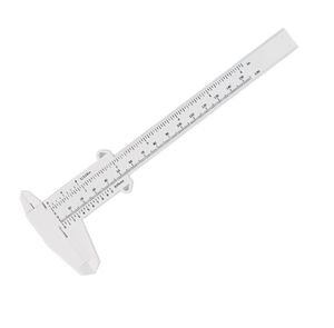 Plástico Vernier Caliper Mini Discagem Califórnia Calibre Duplo Ferramenta de Medição para Sobrancelha Tatuagem Acessórios Permanentes de Maquiagem