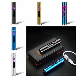 Bunte Zinklegierung Stiftform USB -Ladegerüche leichtere Lichtbogen tragbares innovatives Design für Zigaretten Tabak Rauchpfeife heiße Kuchen DHL