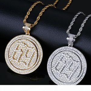Acquista Hip Hop Ins 6ix9ine Oro Doppio Strato Girevole 69 Rapper
