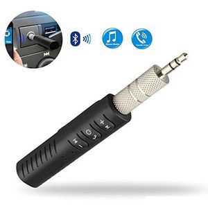 Kit sem fio Bluetooth Receptor de áudio Handsfree 3.5mm Jack Aux Car Sticks para Home Auto Sistema Estéreo com caixa de varejo