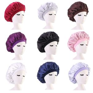 Noite Hat sono Hair Care Cap Mulheres mulheres durags grife chapéus DURAG perda de Moda Satin Bonnet cap Silk cabeça cabelo do envoltório Caps