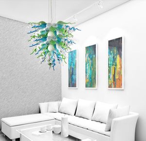Foajé vardagsrumsdekor hängslampor LED -ljuskälla 100% handblåst glas ljuskrona modern konst deco Italy design ljuskrona