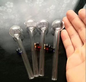 Mini Color Transparent Straight Fulcrum Pot, Wholesale Glass Bongs Oil Burner Glass Pipes Water Pipes Glass Pipe Oil Rigs Smoking Free Shipp