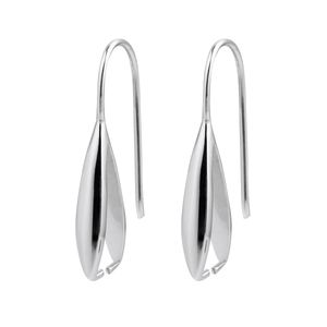 Sterling Silver Earwires French Hook Orecchino Connettore Risultati 925 Componenti dell'orecchino con Pinch Bails 5 paia