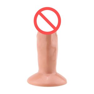 Realistico Dildo Anal Plug Ventosa Dildo Mini Pene Cazzo Cazzo Donna Masturbazione Giocattoli sexy Forniture all'ingrosso