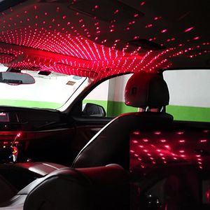 Mini LED voiture toit étoiles Night Lights Projecteur d éclairage intérieur ambiant atmosphère Galaxy lampe décoration lumière USB Plug