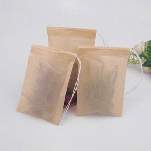 Чай сумка сумка фильтровальной бумаги Heat Seal ситечки для чая Infuser древесины кулиска Чай для травы Свободном Fast Shipping NO153