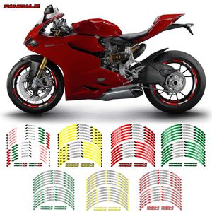 Reflecterende Motorfiets Hub Sunscreen Stickers Kleurbescherming Decals Nacht Voetgangers Herinneringsfilm voor Ducati Panigale