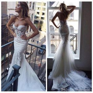 New Sexy Robe De Marriage Slim Lace Wedding Dresses Appliques Long Bridal Gowns European Fashion Vestidos De Marriage Customized