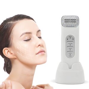 RF Face Massager Anti Wrinkle Double Chin Beauty Machine Dot Matrix Facial Radio Frekvens Ansikts Lyftning Hud Stramning