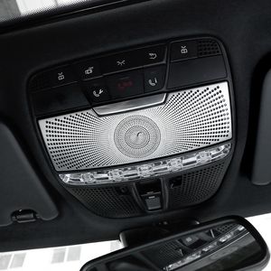 Tillbehör klistermärken för Mercedes Benz klass W222 2014-19 Bilväxel Air Conditioning Dörrarmstöd Läsning Ljus täckning Trim291L