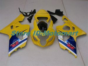 SUZUKI GSXR600 750 K4 04 05 GSXR 600 GSXR 750 2004 2005 sarı siyah grenaj için Motosiklet Fairing kiti SF88 set