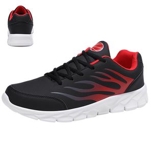 Gratis verzendingsschoenen voor mannen vrouwen zwart witte rode vlam sportschoenen heren trainers sneakers zelfgemaakt merk gemaakt in China maat 3944