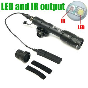 Taktische SF M600V-IR Scout-Licht, LED-Weißlicht und IR-Ausgang, Jagdgewehr-Taschenlampe