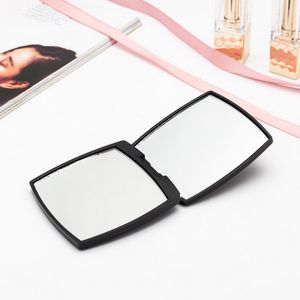 Wholesale black glass mirrors for sale - Group buy Fashion Classic mirror black velvet set portable flip mirrors makeup magnify clear looking glass with gift box for ladies favorite vogue cosmetic Accessories items