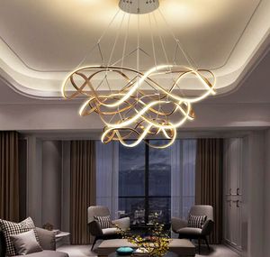 Postmodern avize oturma odası yemek odası lamba salonu Villa yaratıcı kişilik sanat tasarımcısı atmosfer ve ışık lüks MYY