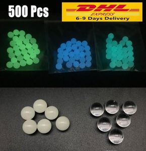 DHL 선박 6mm 8mm 빛나는 빛나는 쿼츠 Terp Dab 펄 공 삽입 푸른 녹색 유리 Terp 탑 진주 굽기 못 유리 봉지 Dab 조작 FY8025