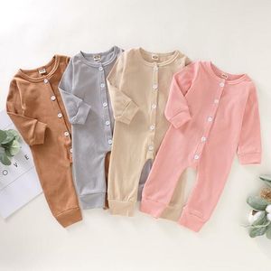 Baby Clothes Kids Long Sleeve Rompers Infant Cotton Article Pit Jumpsuits Spring Autumn Onesies Newborn Boutique Clothes Playsuits AYP706