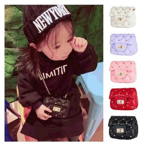 Kids Mini Bag Leather Cute Rivet Crossbody Bags for Baby Girls Small Coin Wallet Pouch Kawaii Kids Money Change Party Purse