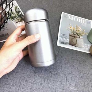 Stainless Steel Strainer Insulated Tumblers Vacuum Portable Water Bottle Frosted Vacuum Mini Tea Cup Originality Pure Color new ylE1