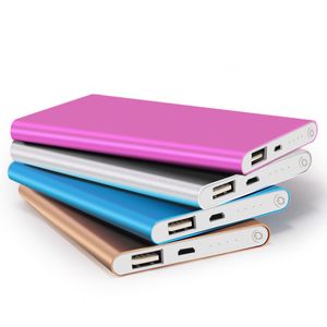 Dropshipping 4000mAh 미니 슬림 파워 뱅크 비상 사태 사용 외부 배터리 충전 충전 USB 케이블