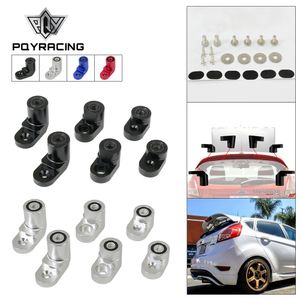 PQY - Per 14-on Ford Fiesta ST Billet T-6061 Alluminio anodizzato Bolt-on Ala posteriore Spoiler Hatch Riser Estensione di sollevamento PQY-WSR02