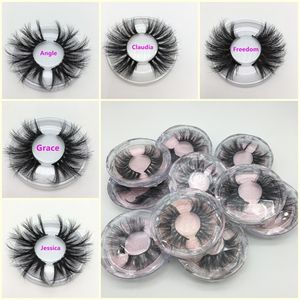 25MM 3D Mink Eyelashes False Eyelashes 100% Mink Eyelash Extension 5d Mink Lashes Thick Long Dramatic Eye Lashes