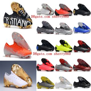 2021 Soccer Shoes Mens Mercurial Superfly VI XII Elite FG Neymar Ronaldo Football Boots Chuteiras CRR7 Scarpe Calcio Aankomst
