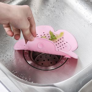 Silikolove Kitchen Flower Mesh Silicone Colander Sink Strail Badrum Filter Tillbehör Gadgets