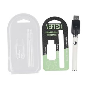 510-Gewinde-Vape-Stift mit einstellbarer Spannung, Batterie und USB-Ladegerät für dicke Öltanks, Keramik-Wickless-Patronen und Zigaretten