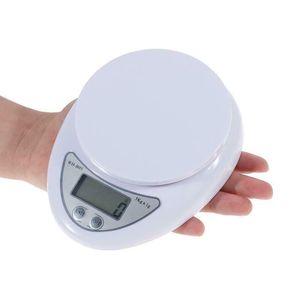 60pcs 5kg 1g WH-B05 LED Digital Electronic Kitchen Scale Portable Postal Weight Scales Cooking Food Weighing Baking