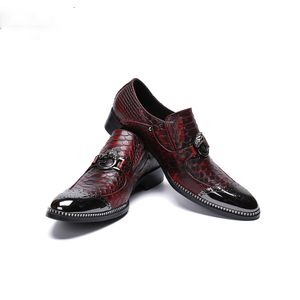 European Style Handmade Genuine Leather Men Formal Shoes Office Business Breathable Wedding Dress Loafer Shoes