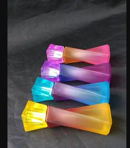 botão gradiente colorido Hookah bongs de vidro acessórios, vidro cachimbos coloridos mini-multi-cores Pipes mão Glas Melhor colher