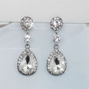 Wholesale best shiny for sale - Group buy Fashion Shiny Water Drop Crystal Earrings Women s Elegant Diamond Earrings Ear Europe And The Best Selling Jewelry