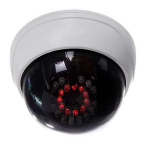 Ig-Indoor CCTV Fake Fake DMum Dome Security Camera z IR Divits White