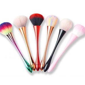 Multifunktionsmakeup Borste Waist Nail Brush Duster Makeup Brushes Rainbow Powder Slim Pretty Waist Cleansing Brush Tool KKA7756