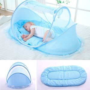 Recém-nascido Sono Crib compensação portátil dobrável de poliéster cama de bebê Mosquito Net Tent Jogar Crianças