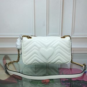 Neue Marke Marmont Basic Damen-Umhängetasche, modische klassische Designer-Taschen, Handtasche aus echtem Leder, Größe 26 x 16 x 7 cm, 3 Farben, Modell 175244837