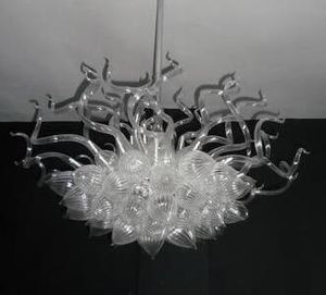Lampade di design moderno Lampadari di Murano soffiati a mano Tipo contemporaneo Lampadario in vetro bianco trasparente stile italiano